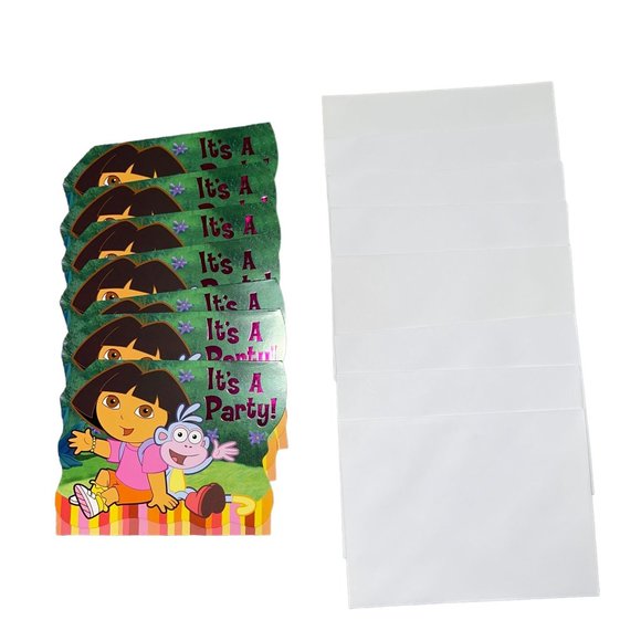 New Open American Greeting Dora The Explorer Birthday Party Invitations 2 Packs - Picture 3 of 6
